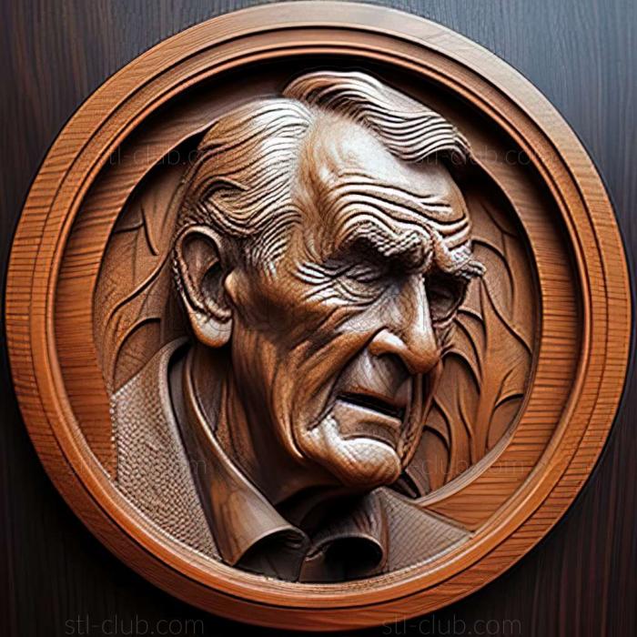 3D мадэль Джордж Уокер Буш, американский художник (STL)